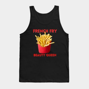 French Fry Beauty Queen Tank Top